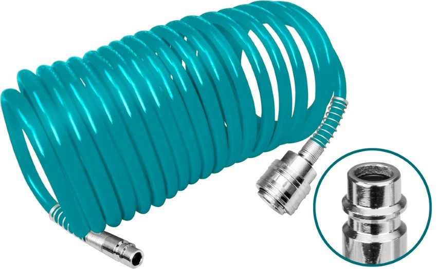 Spiralinė aukšto slėgio žarna TOTAL, 15m, PU, Ø5/8 mm THT11151