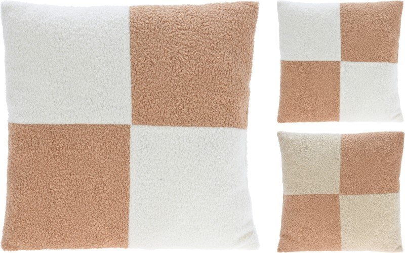 Pagalvėlė, 2 skirtingos spalvos: balta/smėlinė, 45 x 45 cm