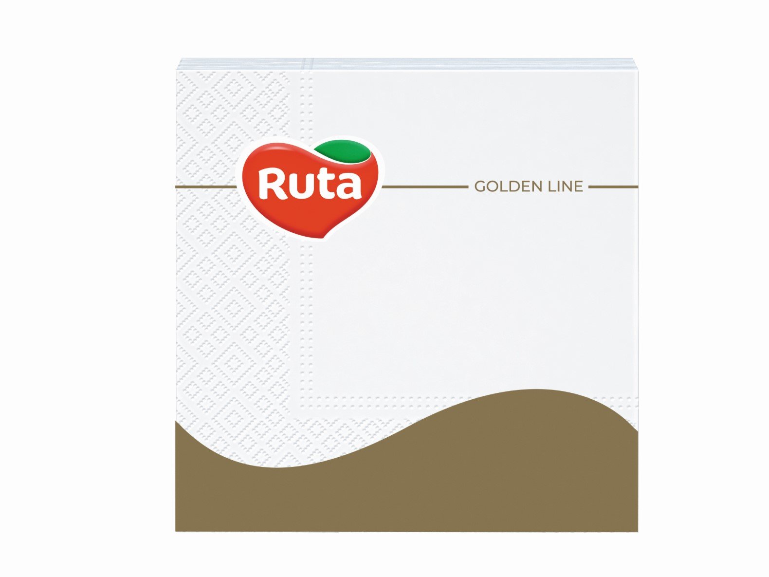 Servetėlės RUTA, 20 vnt., 3 sluoks., baltos sp., 33 x 33 cm