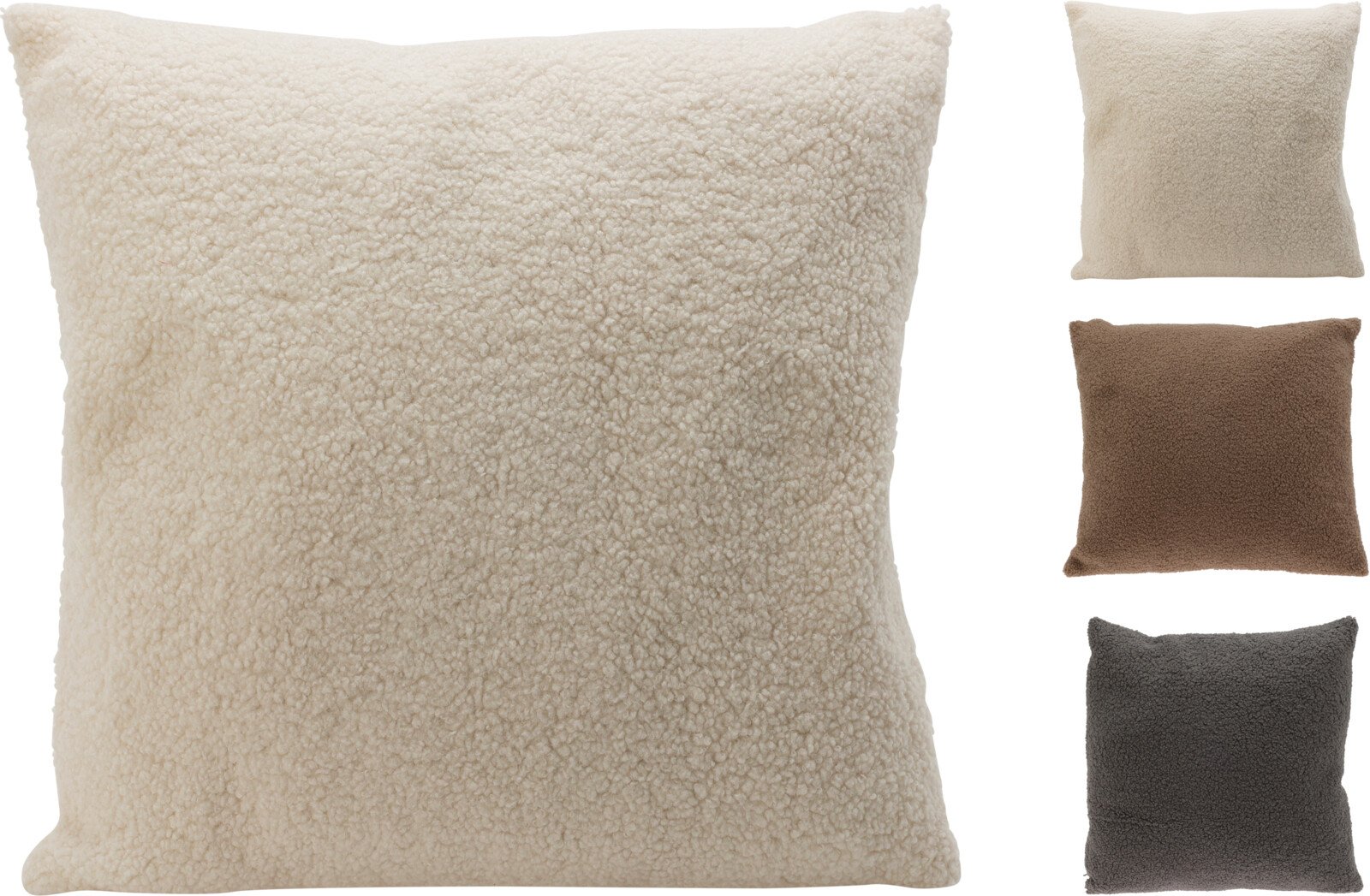 Pagalvėlė, 3 skirtingos spalvos: kreminė balta/šviesiai žalia/ruda, 45 x 45 cm