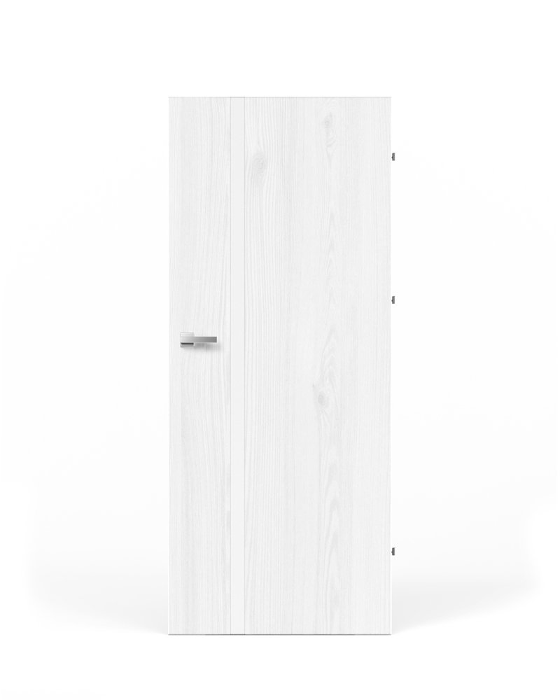Laminuotos vidaus durys su užlaida VIVENTO Astoria-01, dešininės, spl. Sibiu White, 2030x744x40 mm