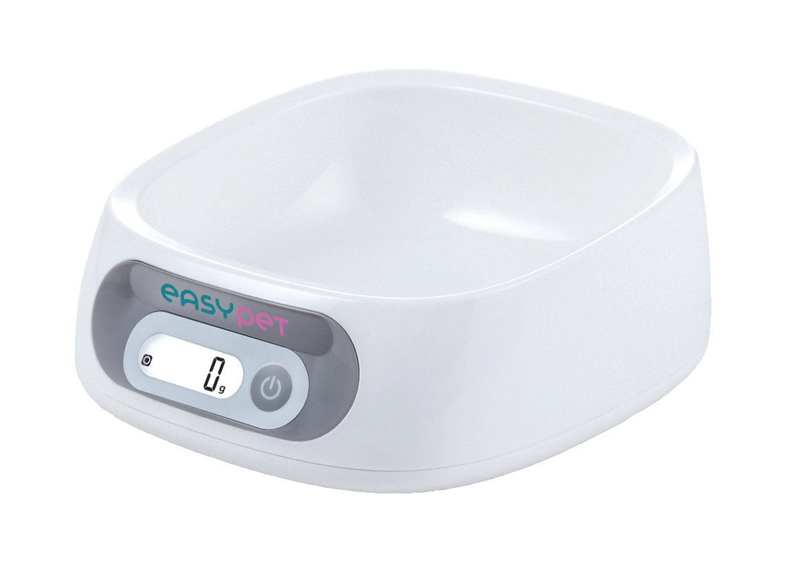 Dubuo su svarstyklėmis augintiniams EASY PET, integruota skysčių matavimo funkcija, 0,6l