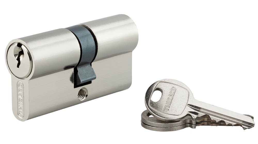 Spynos cilindras THIRARD, SA 30x30mm 3 raktai nikelis, 193269