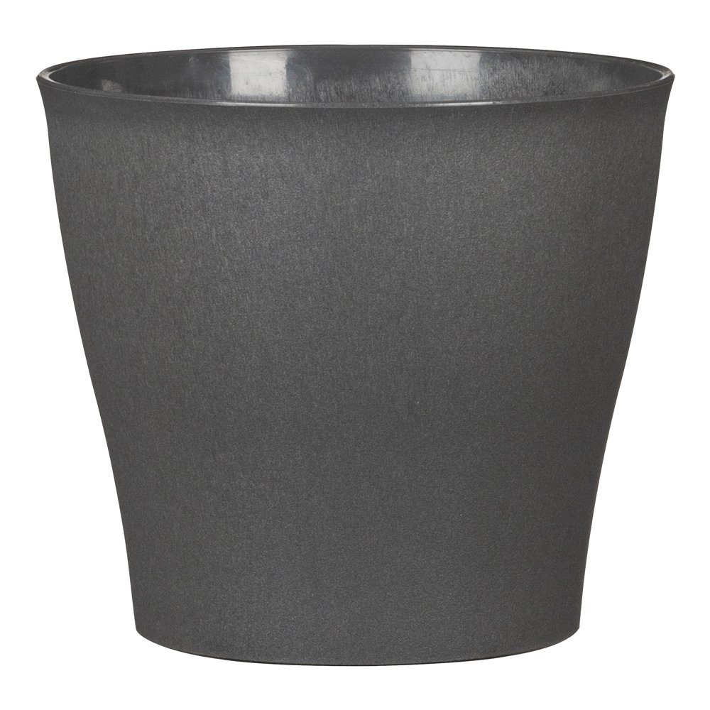 Kambarinis plastikinis vazonas SCHEURICH Carbon (328/15), grafito sp., skersmuo 15 cm.