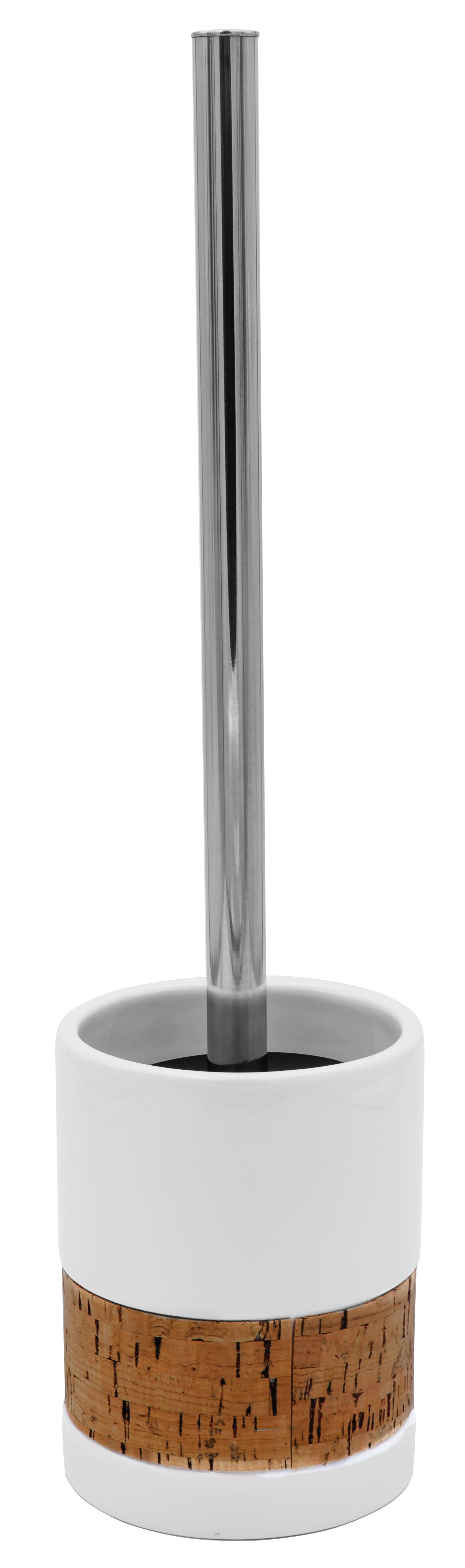 Tualeto šepetys RIDDER Corky, pastatomas, keramikinis/kamštinis, baltas, 2124401