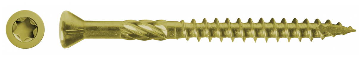 Terasiniai medsraigčiai RAWLPLUG, 5 x 70 mm, lauko darbams, Ruspert padengimas, 150 vnt., TORX