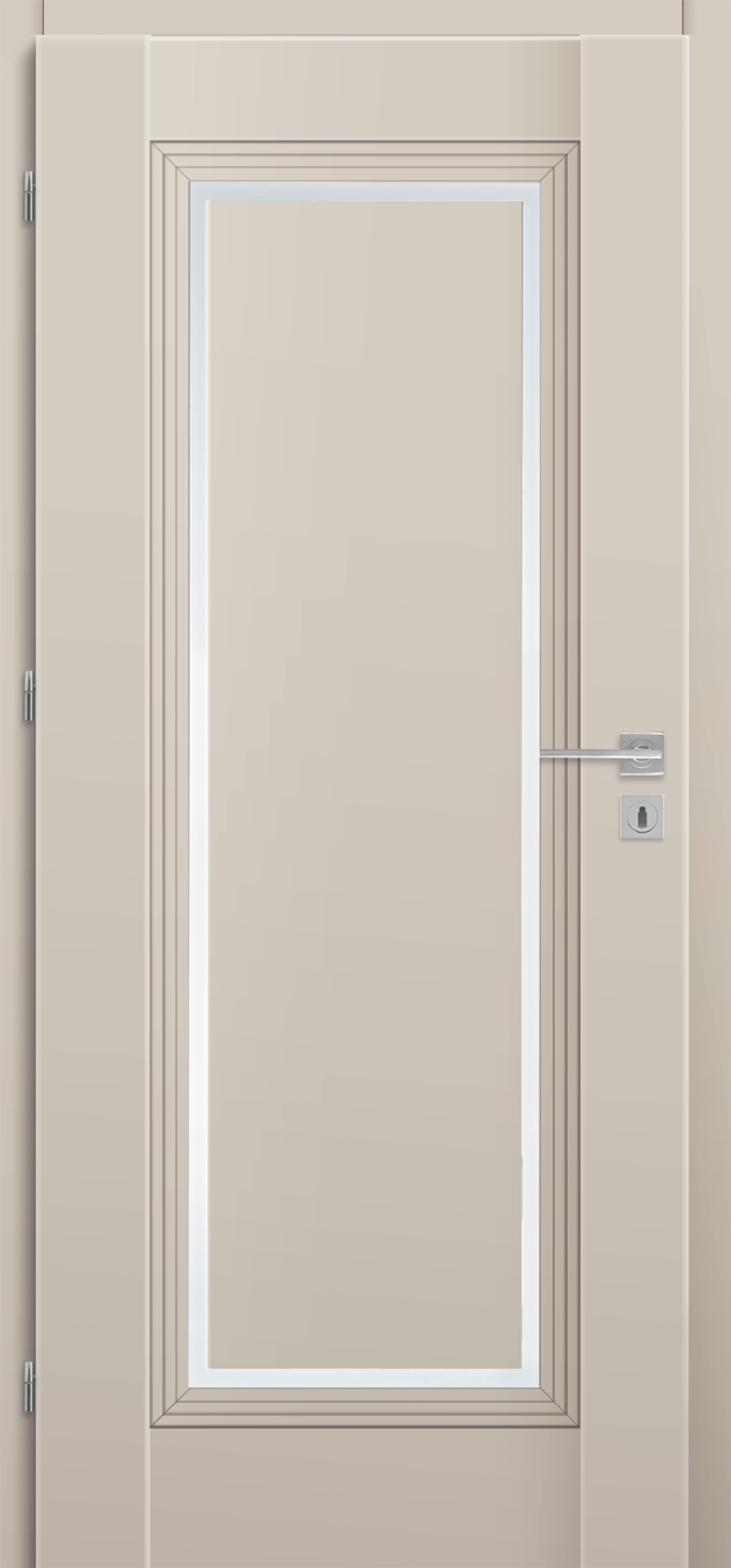 Laminuotos vidaus durys su užlaida VOSTER Varadero 10, kairinės, spl. Cashmere, 2030x744x40 mm