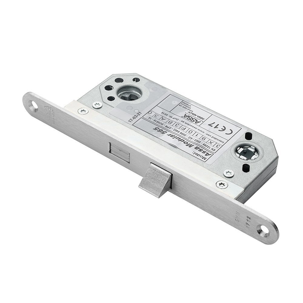 Įleidžiama spyna ASSA ABLOY 565, korpusas, chromuota, kairinė