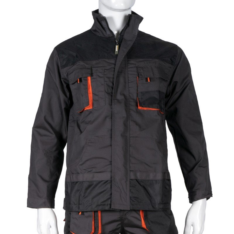 Švarkas HERVIN, 80% poliesteris, 20% medvilnė, XXL dydis, juoda spalva, WH280