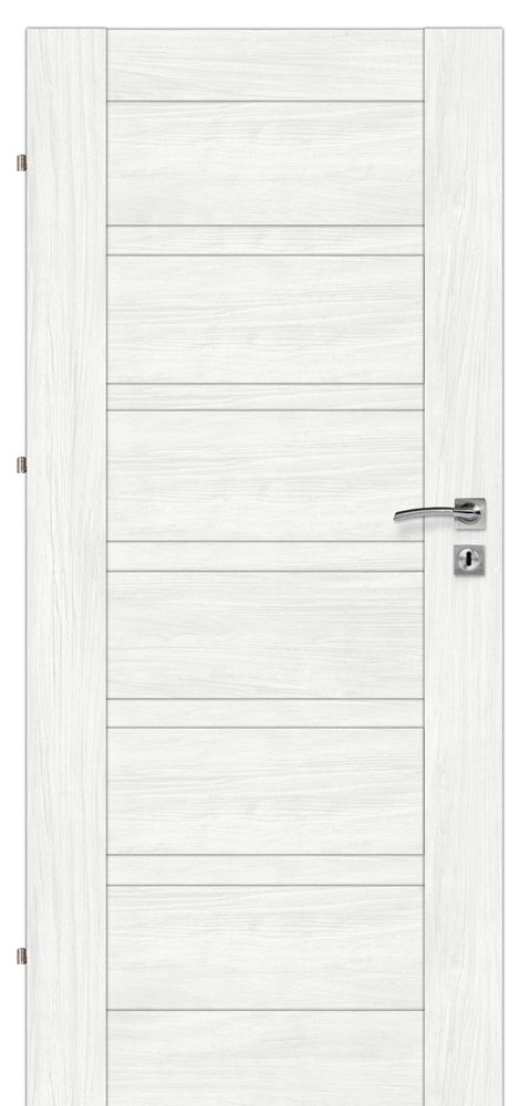 Laminuotos vidaus durys su užlaida VOSTER Etna 70, dešininės, spalva Bianco, matmenys 2030x744x40 mm