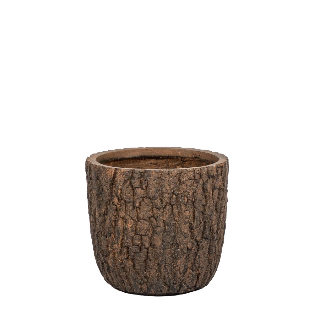 Keraminis lauko vazonas Donica Forrest I, tamsiai rudos sp., 29 x 29 x 27 cm.