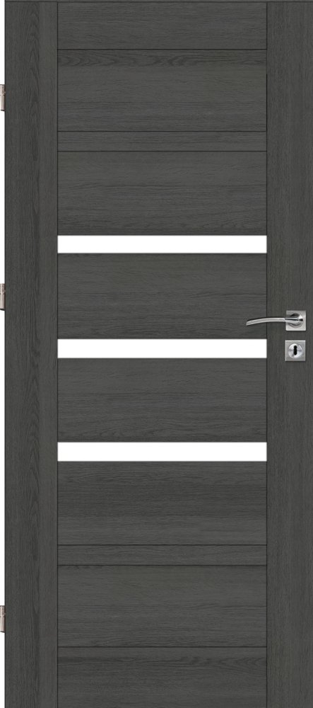 Laminuotos vidaus durys su užlaida VOSTER Etna 60, dešininės, spalva Anthracite, matmenys 2030 x 844 x 40 mm