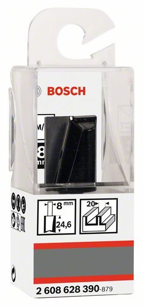 Pirštinė freza BOSCH HM, B=18 mm, l=25 mm, kotas 8 mm