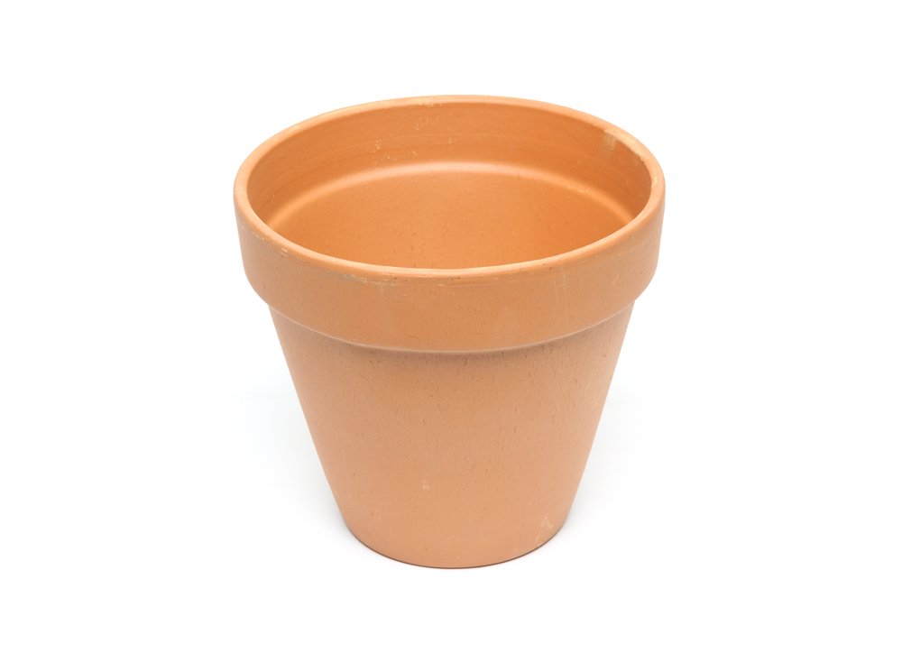 Keraminis lauko vazonas, terakota sp., 21 x 21 x 19 cm.