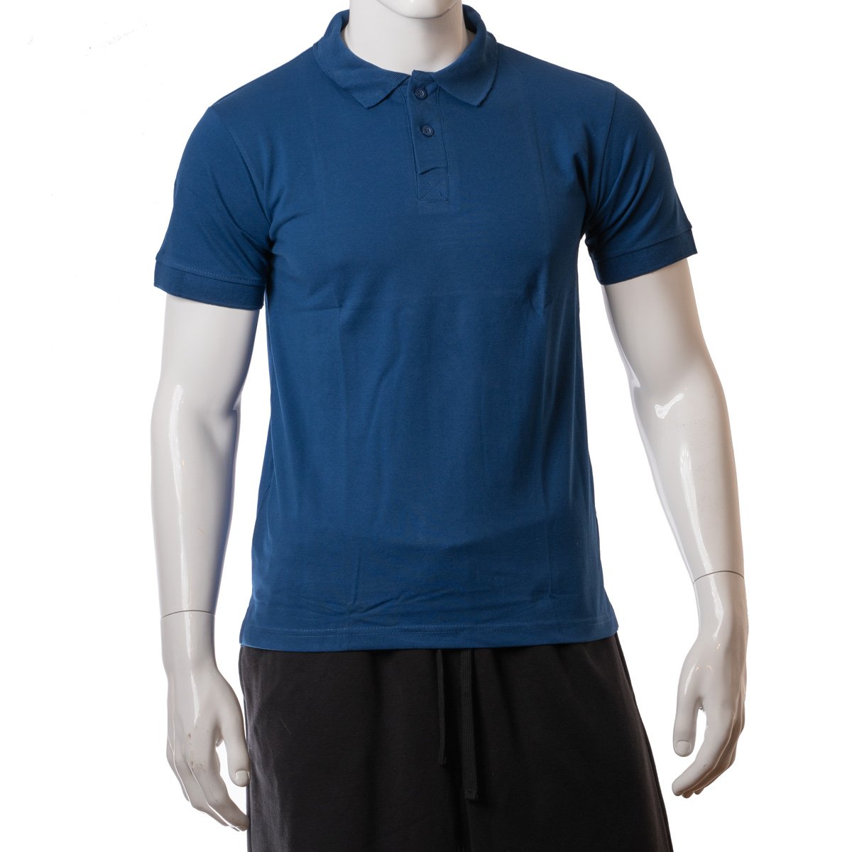 Polo marškinėliai HERVIN, tamsiai mėlyna spalva, 60% medvilnė, 40% poliesteris, 200gsm, XL dydis, 7860032