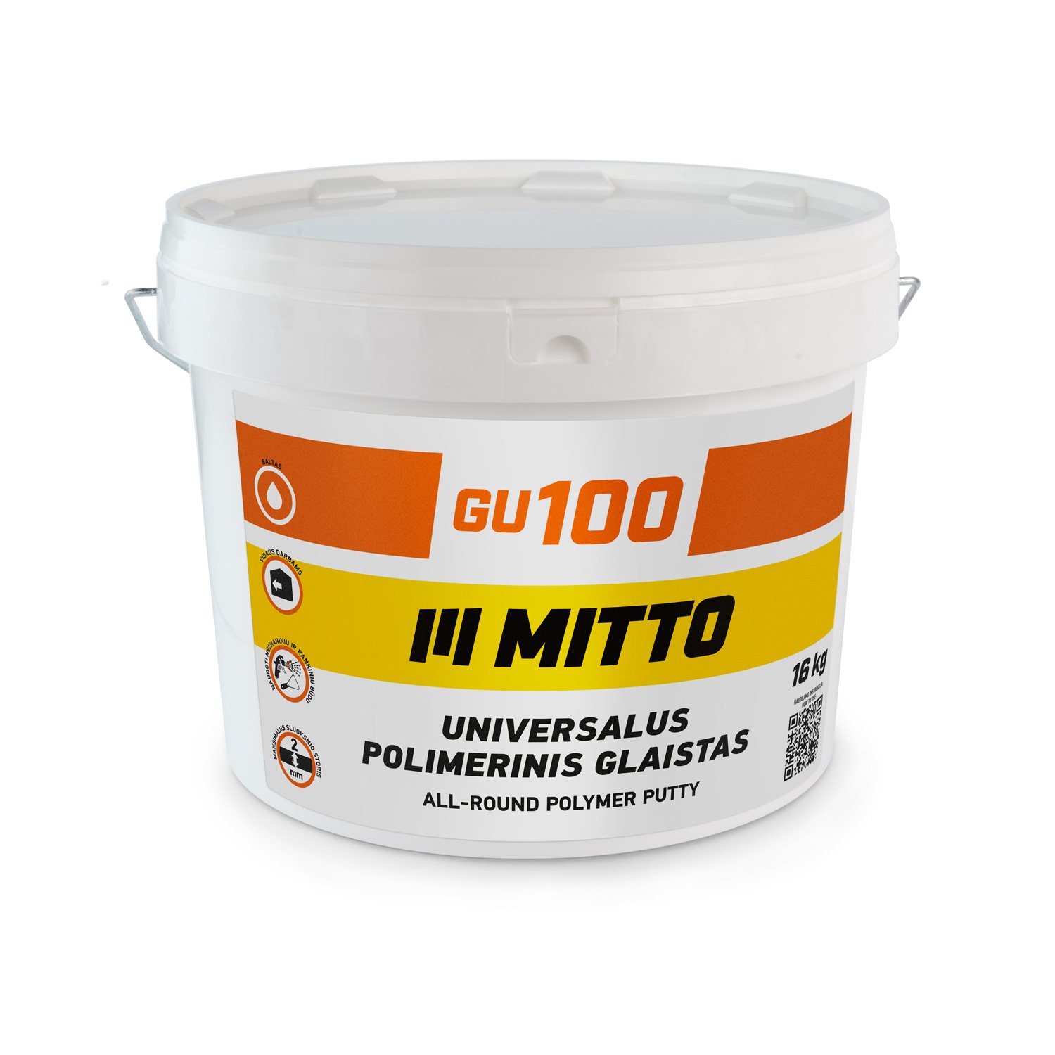 Universalus polimerinis glaistas MITTO Gu100, 16 kg