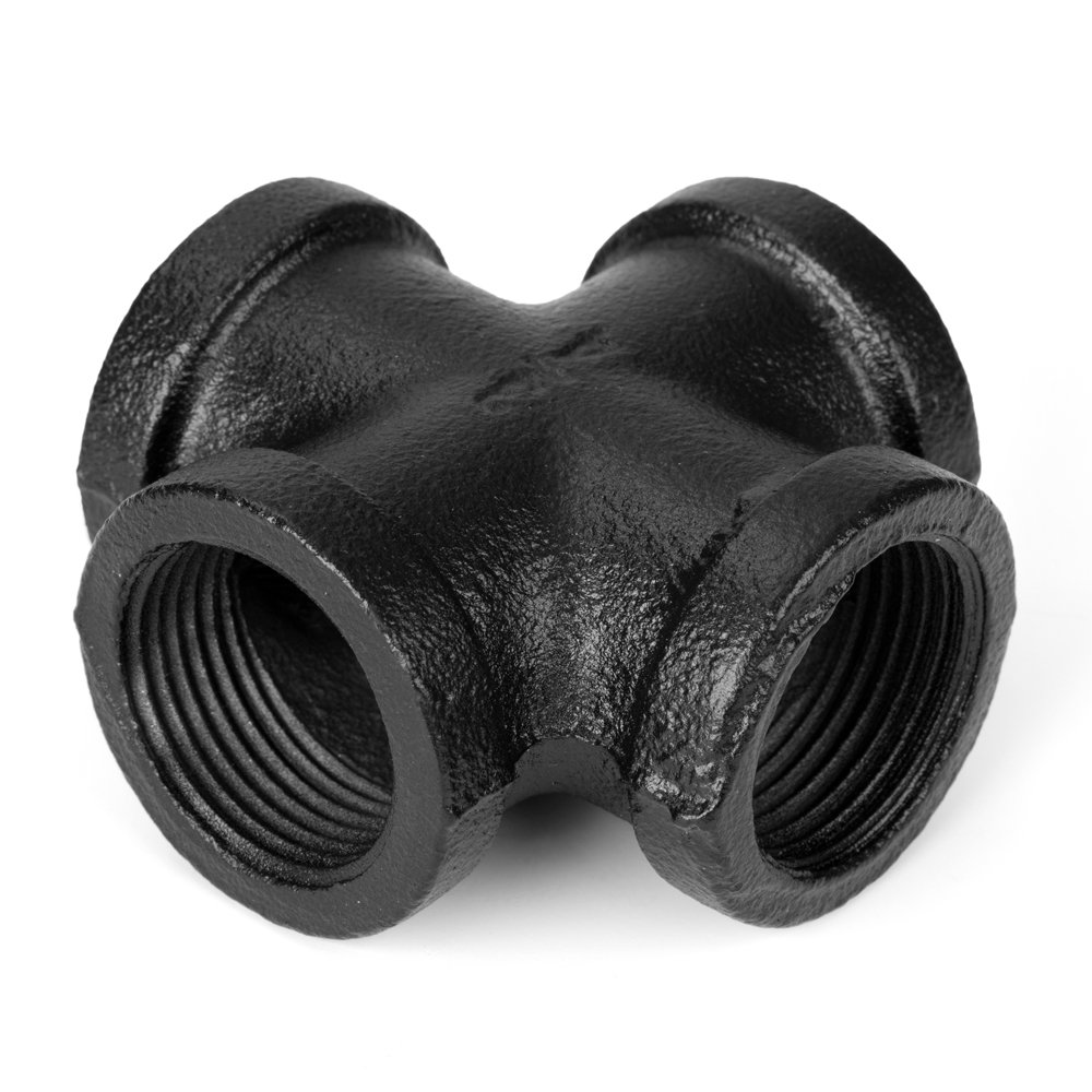 Dekoratyvinė jungtis RUSTICLINE, 3/4", skersmuo 25 mm, 4 skylės, RT-9, juodos sp.