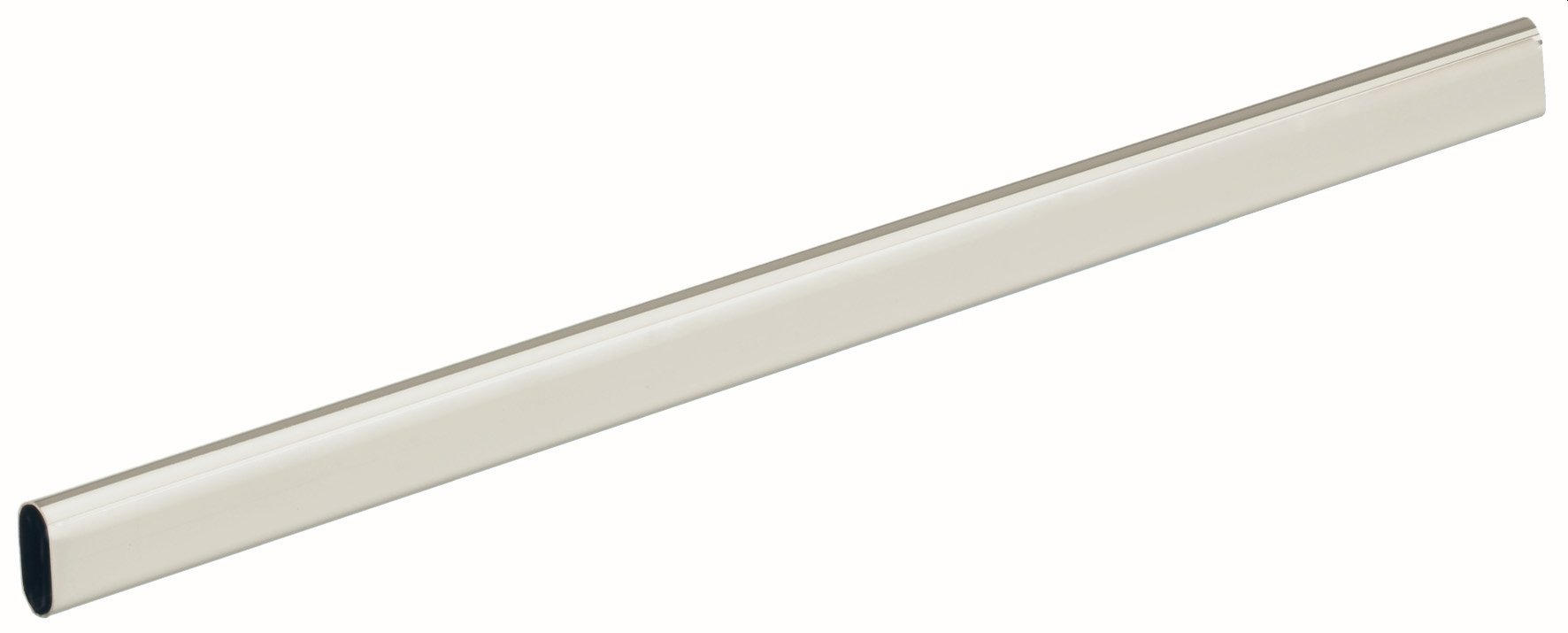 Rūbų kartelė ovali HETTICH, D15/30x1000mm, dengta nikeliu, 9209024