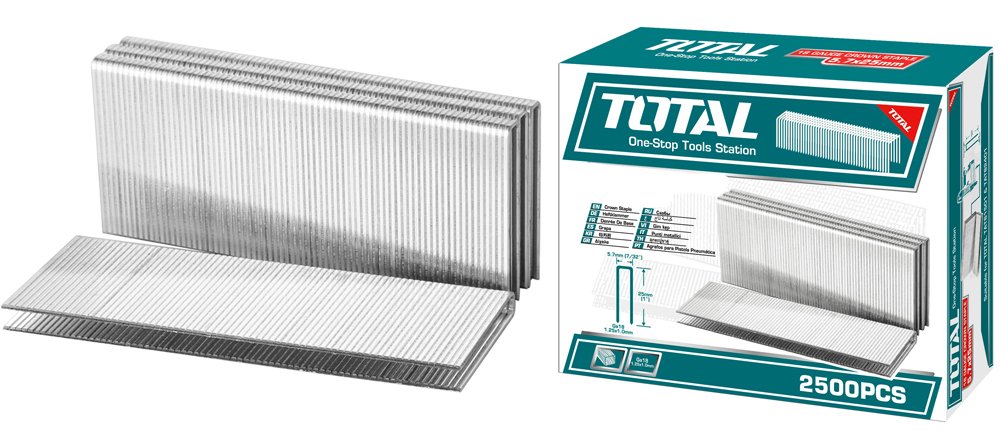 Kabės TOTAL, pneumatiniam pistoletui, 35 mm, Ga18,1.25X1.0 mm, 2500 vnt. TAC918352