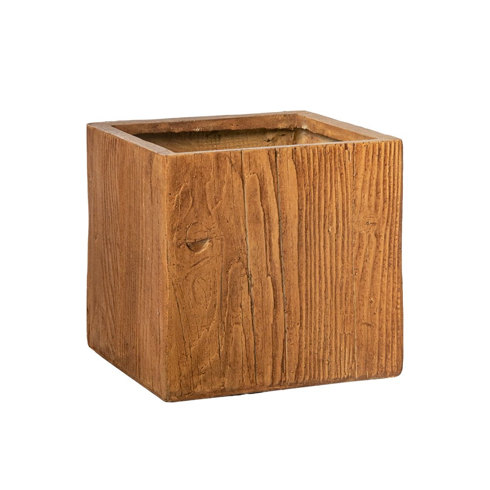 Keraminis lauko vazonas Donica Bellagio II, rudos sp., 30 x 30 x 28,5 cm.