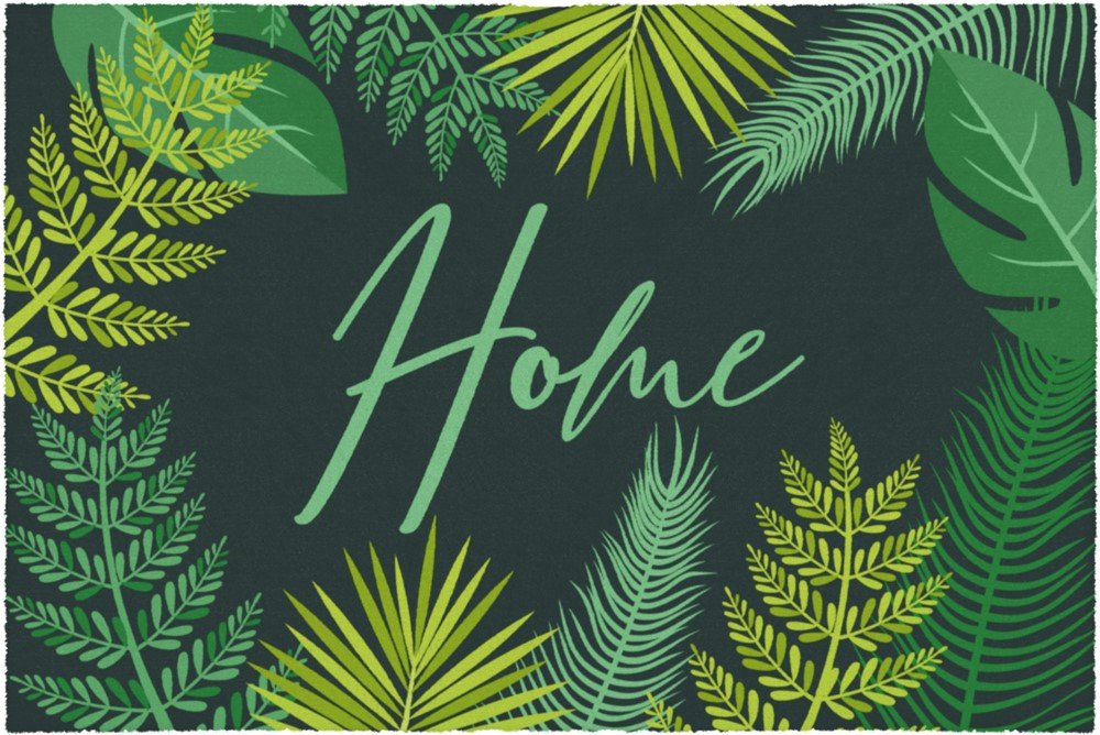 Kilimėlis LAKO Home Blatter, 50 x 75 x 0,6 cm, 100% poliesteris, S13132-038, Vokietija