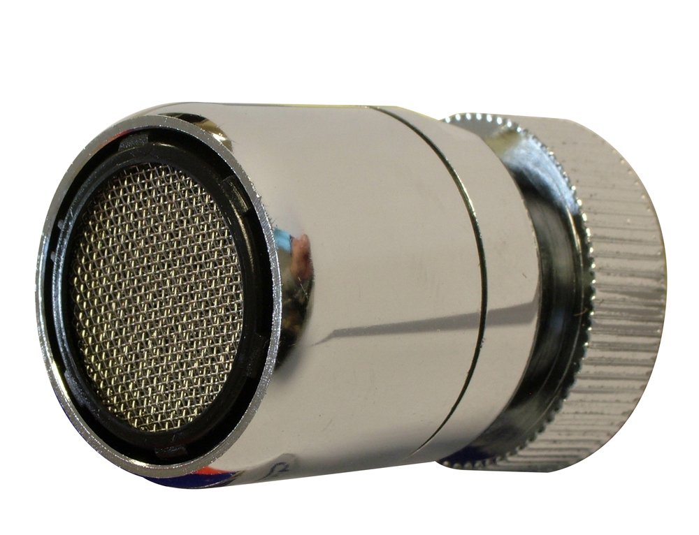 Pasukamos galvos aeratorius PERLINI P-2021, 22F, srautas 6 l / min. su gumine tarpine, chromas