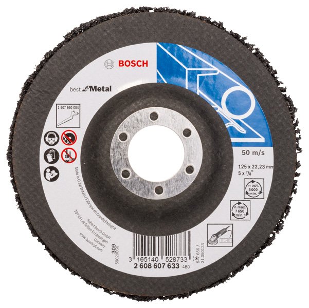 Diskas valymui BOSCH, 125 mm, 22,23 mm, SiC 125 mm