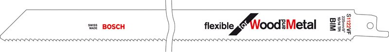 Pjūklo geležtės BOSCH S 1222 VF Flexible for Wood and Metal