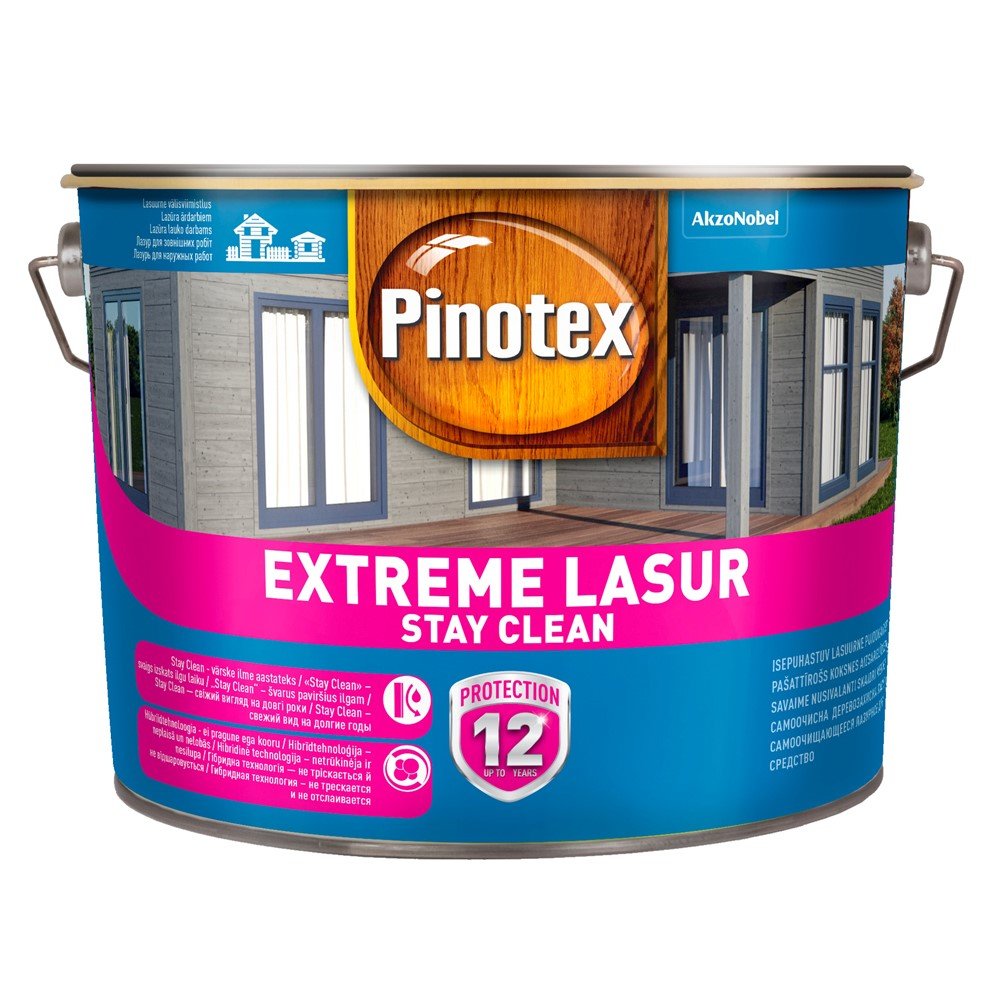 Medienos impregnantas PINOTEX Extreme Lasur, 10 l, oregono spalvos