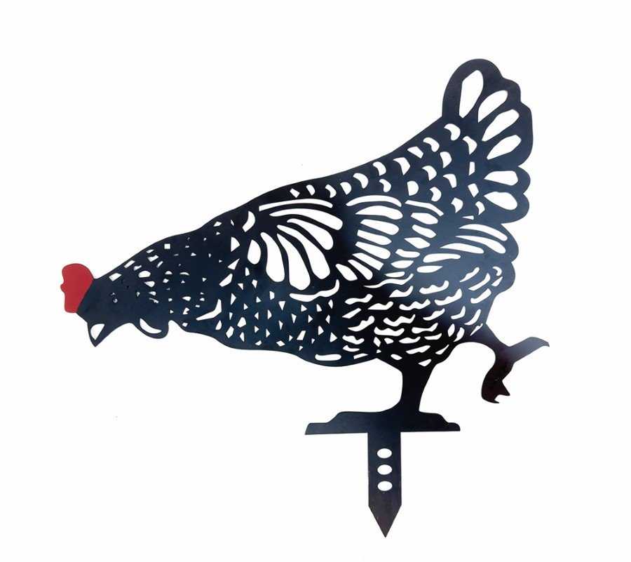 Sodo dekoracija GAIDYS Nouga, įsmeigiama, metalinė, juodos sp., 50 x 50 cm.