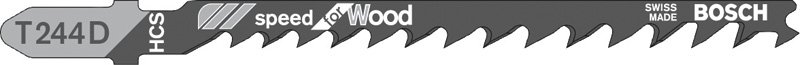 Siaurapjūklio pjūkleliai BOSCH T 244 D Speed for Wood