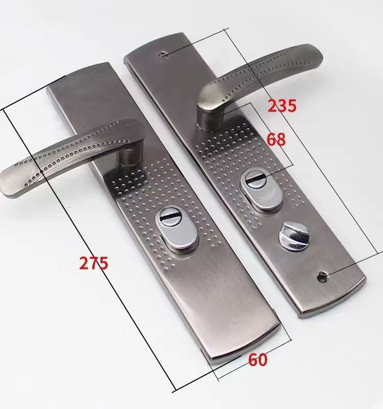 Durų rankena MP, MRO-43-80-WC-68, matinis chromas, 68 mm