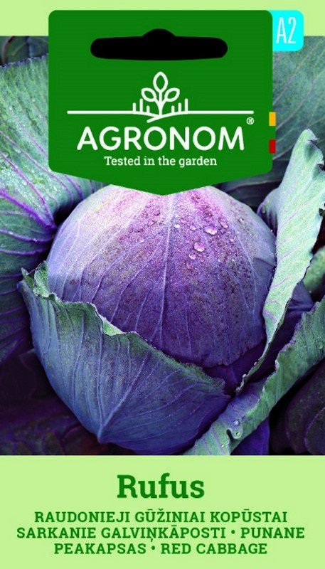 Daržovių sėklos, AGRONOM kopūstai raudonieji gūžiniai RUFUS, 1 g.