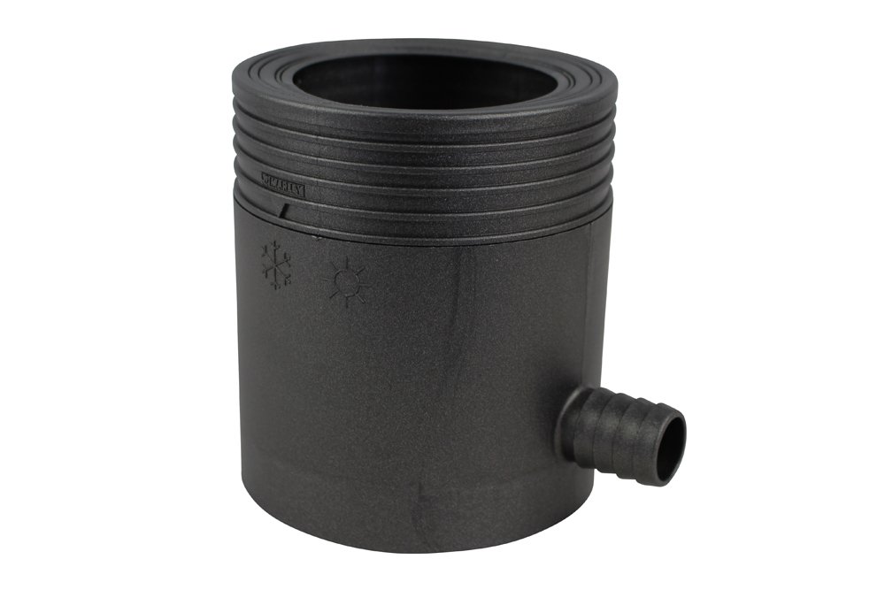 Lietaus rinktuvas su filtru MARLEY, perpildymo stabdžiu ir žarnos jungtimi, 85-105 mm, metalinio antracito spalvos, 361345