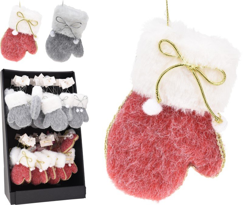 Kalėdinė dekoracija Pirštinė, 130 x 83 x 30 mm