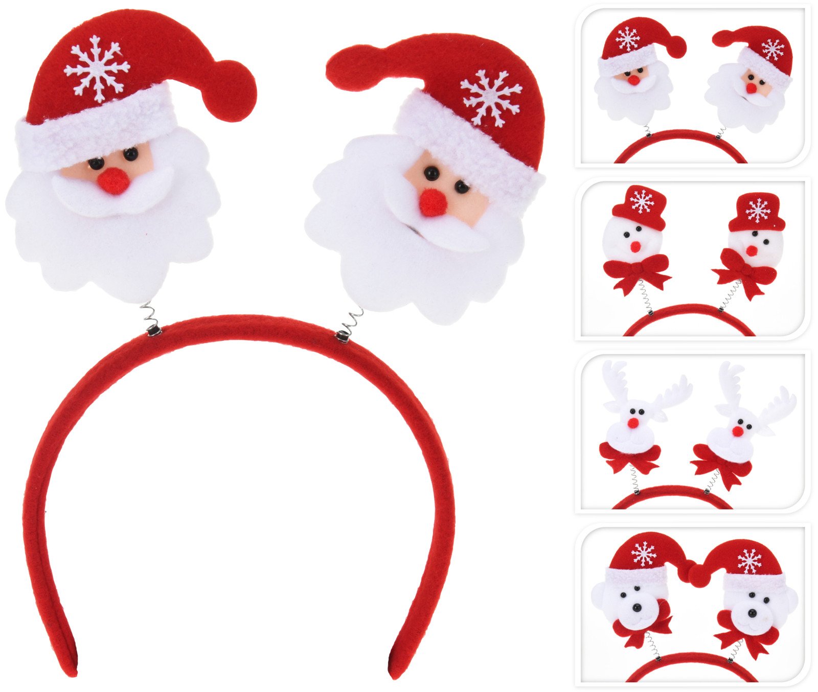 Plaukų lankelis KALĖDOS, 4 skirtingi dizainai