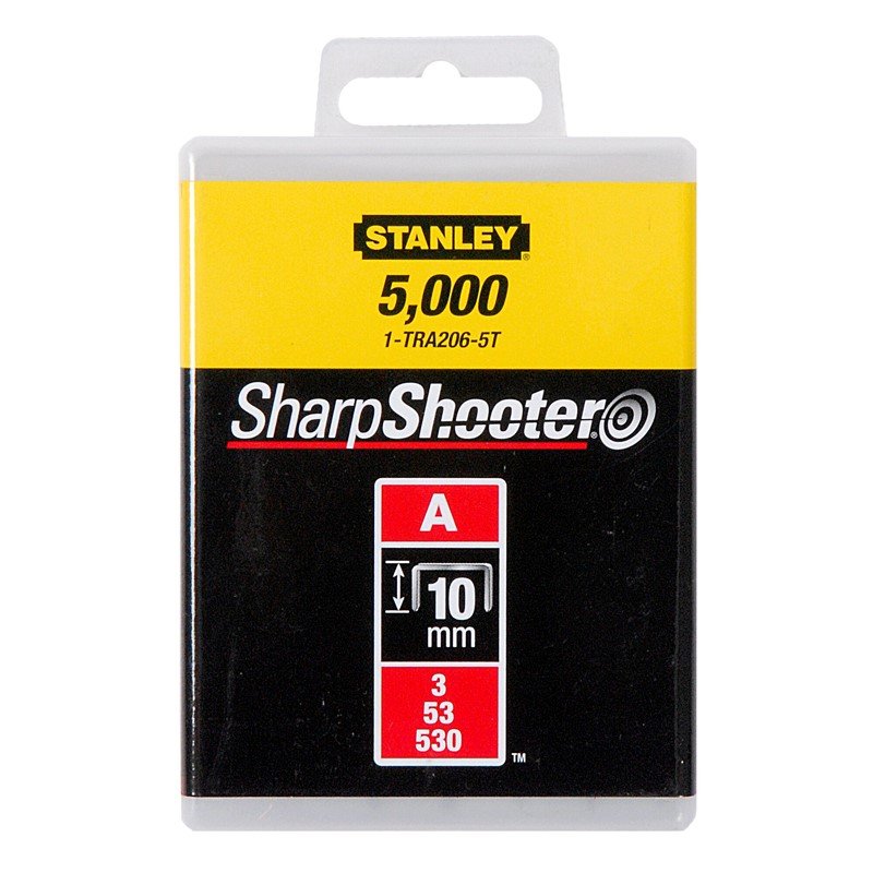 Kabės STANLEY, 10 mm, 5000 vnt, J tipas