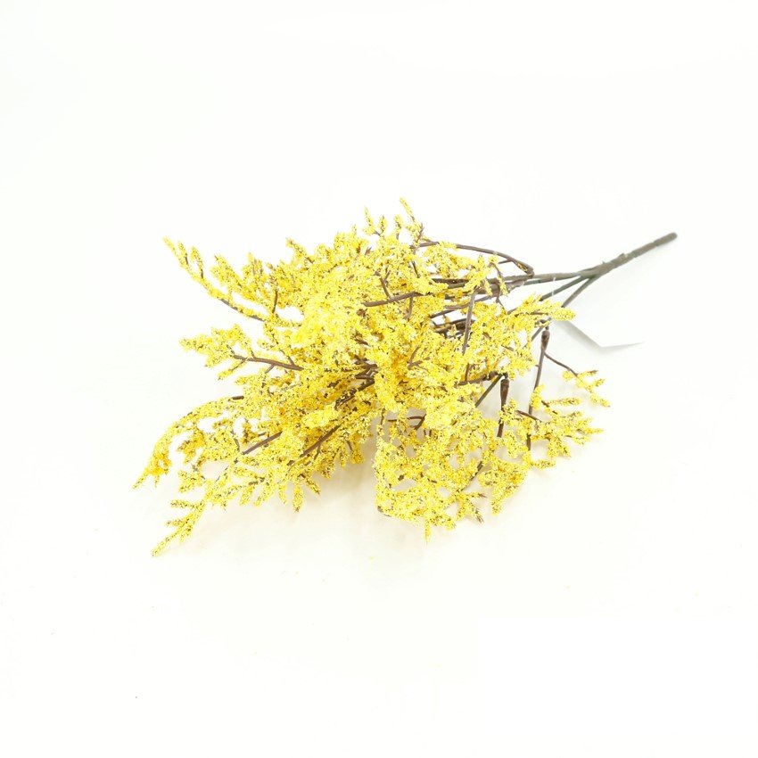 Dirbtinė augalo šaka NOVELLY HOME DY46065G, geltonos sp., 38 cm