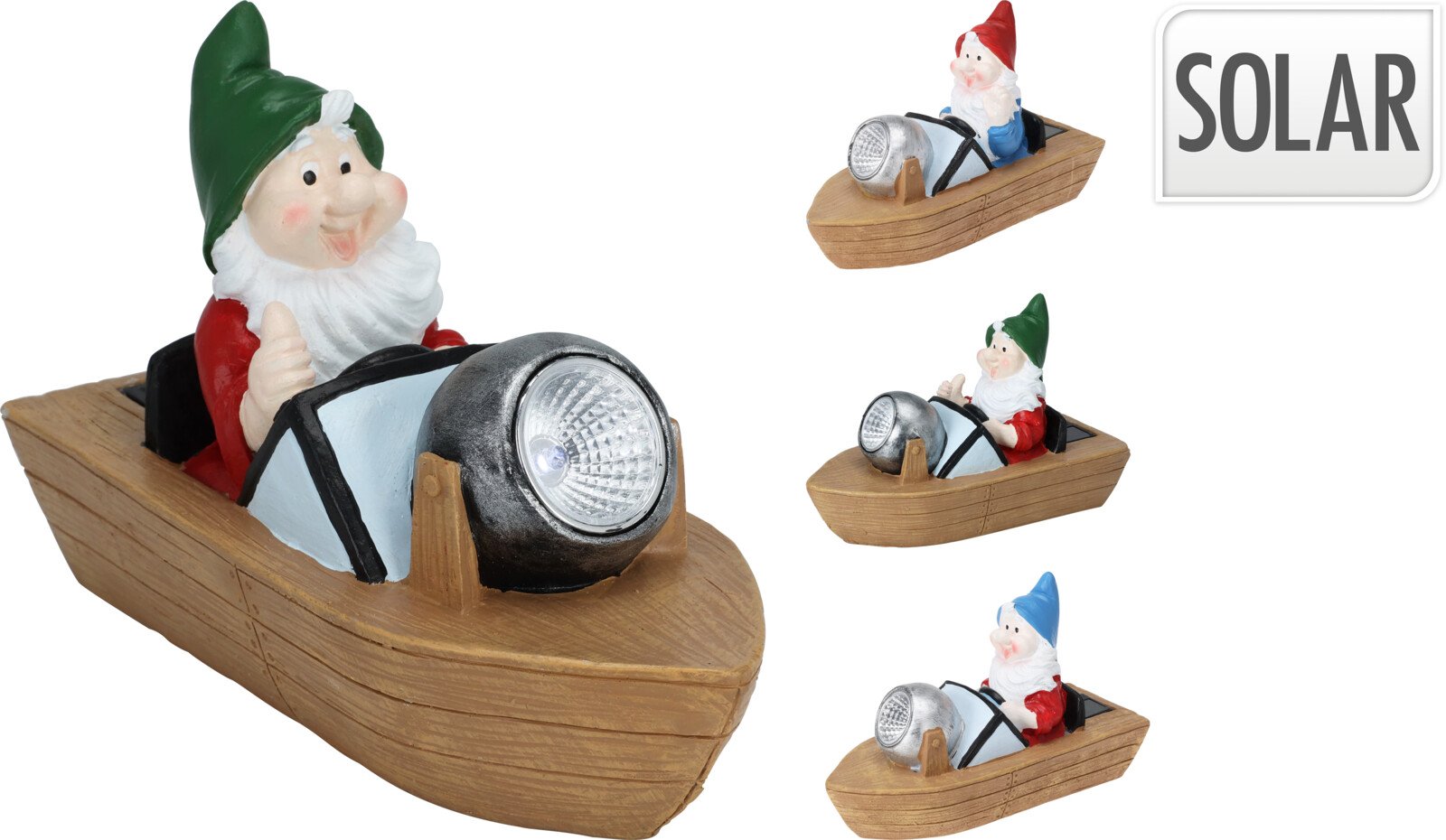 Sodo dekoracija NYKŠTUKAS VALTYJE, cementinis, šviečiantis, su baterija, 3 skirtingų dizainų, 21 x 9 x 14 cm.