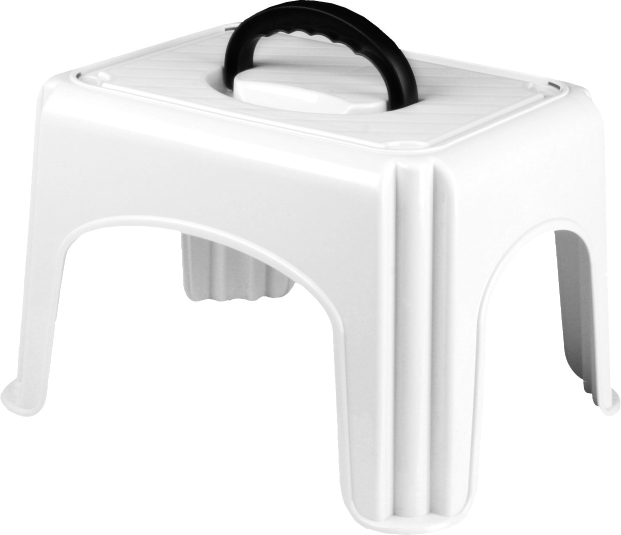 Taburetė - laiptelis su rankena PLAST TEAM, baltos sp.