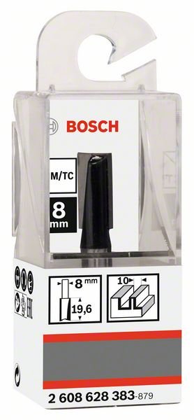 Pirštinė freza BOSCH HM, B=10 mm, l=20 mm, kotas 8 mm