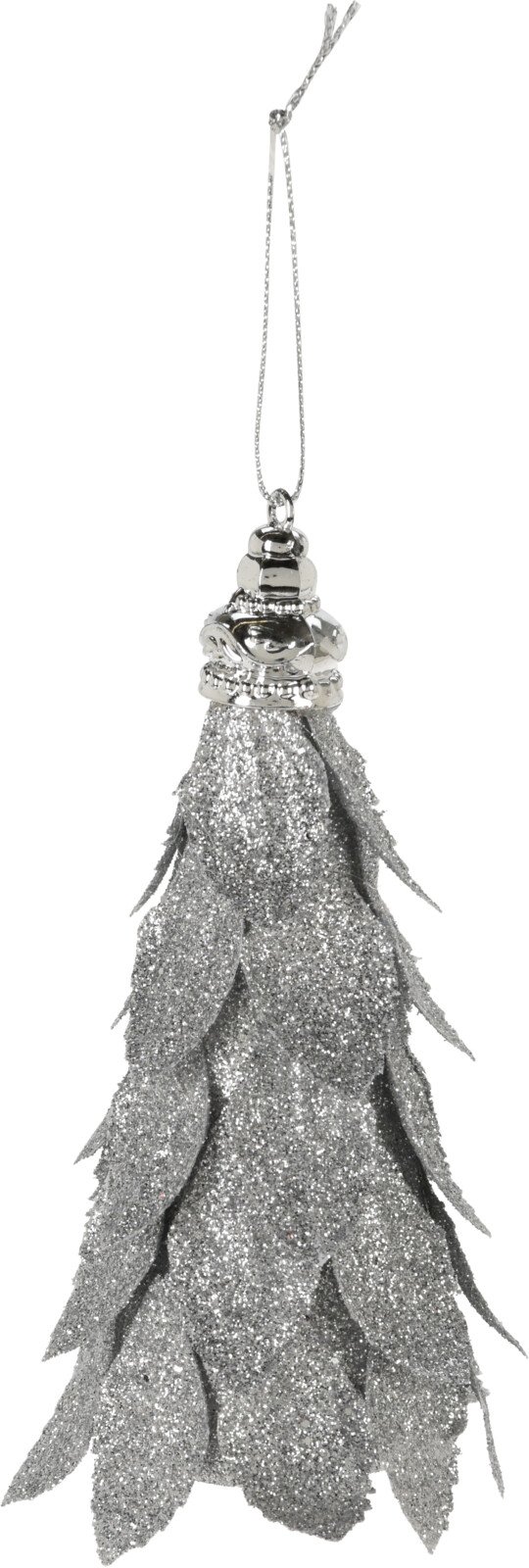 Eglutės žaisliukas Eglutė, sidabrinė sp., 16 cm