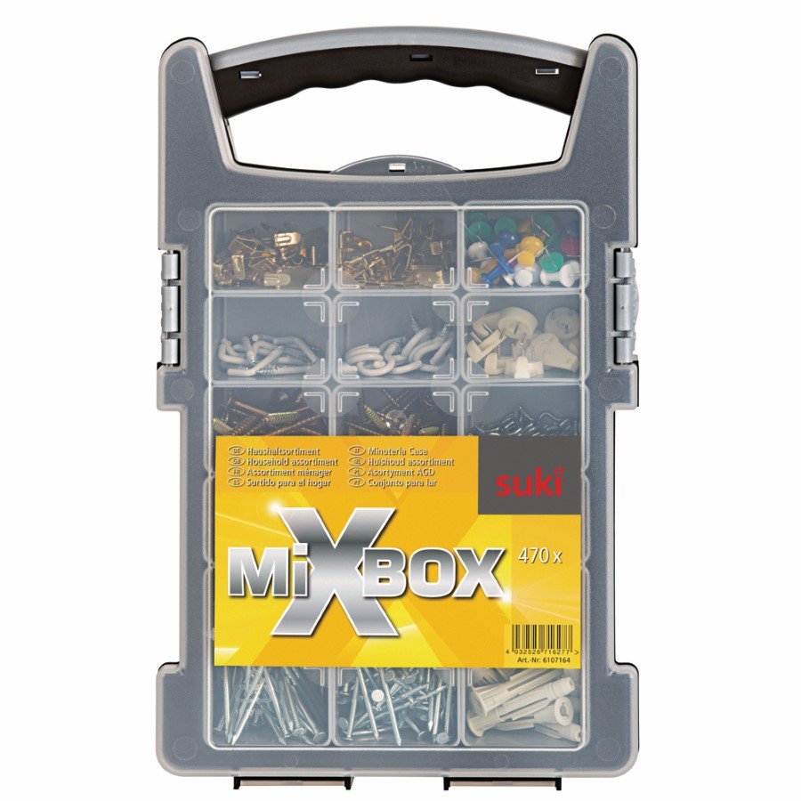 Tvirtinimo elementų rinkinys SUKI Mixbox, 470 vnt.
