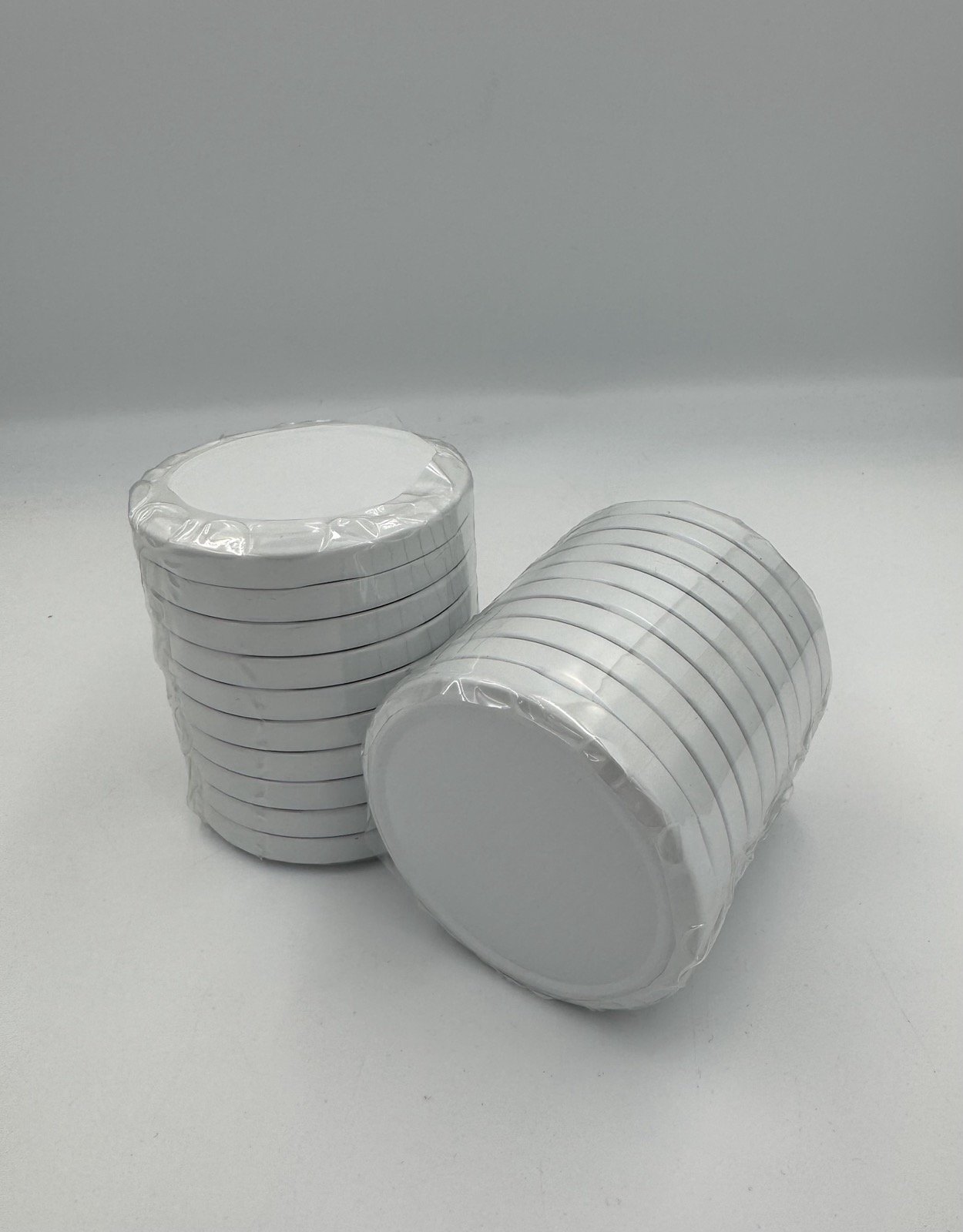 Užsukami konservavimo dangteliai, 82 mm, balta sp., 10 vnt.