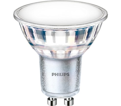 LED lempa PHILIPS, 5W (=50W), GU10, 220-240V, 3000K, 120°, 550 lm, 15.000 val.iklinis korpusas