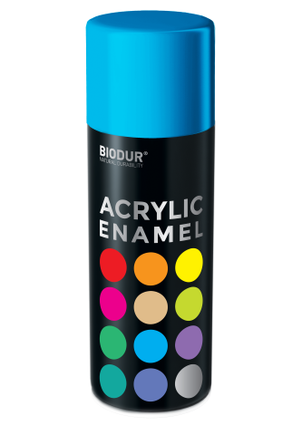 Aerozolinė emalė BIODUR Acrylic, RAL5015, šv.mėlyna, 400ml
