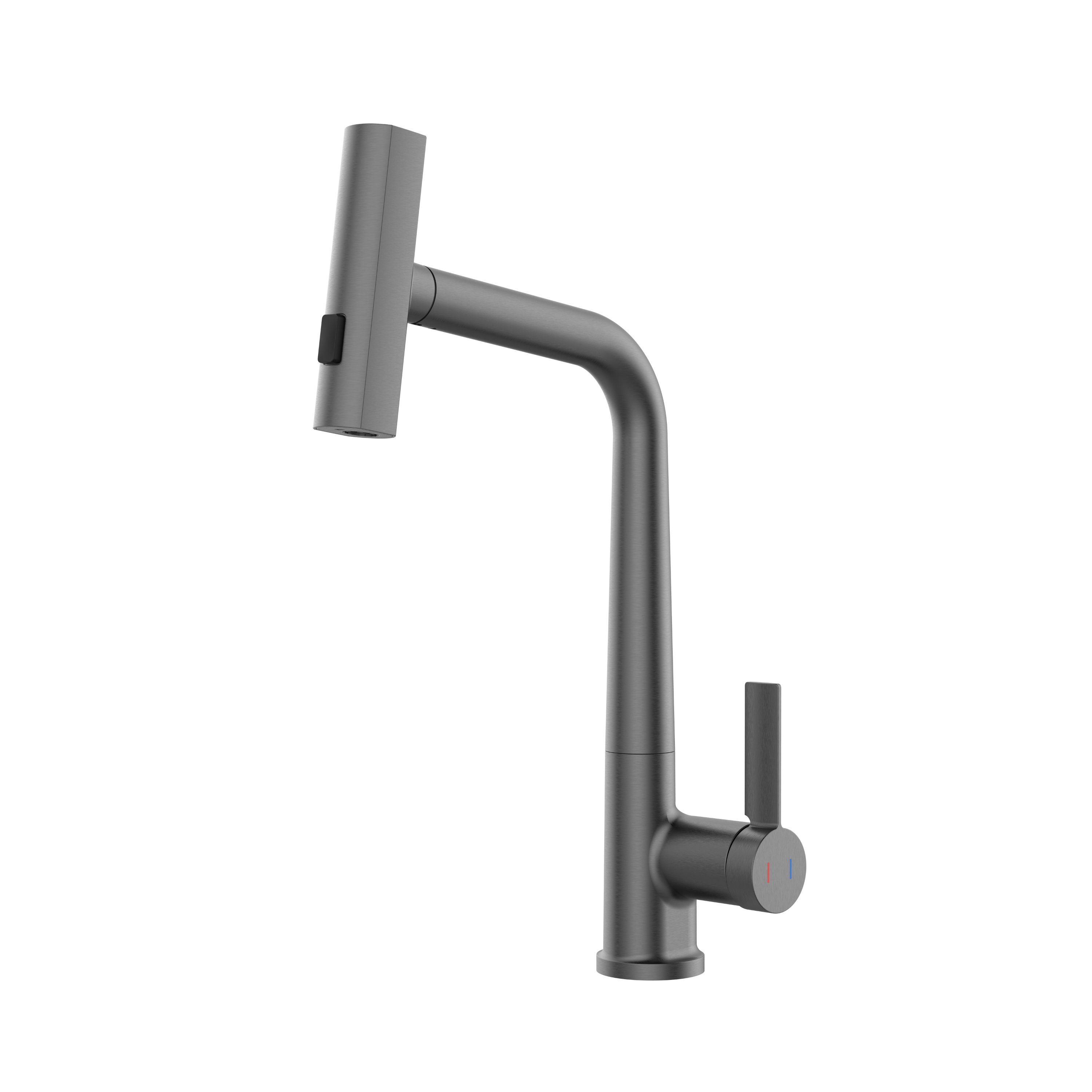 Plautuvės maišytuvas VENTO Urban, ištraukiamas snapas, grafito spl.