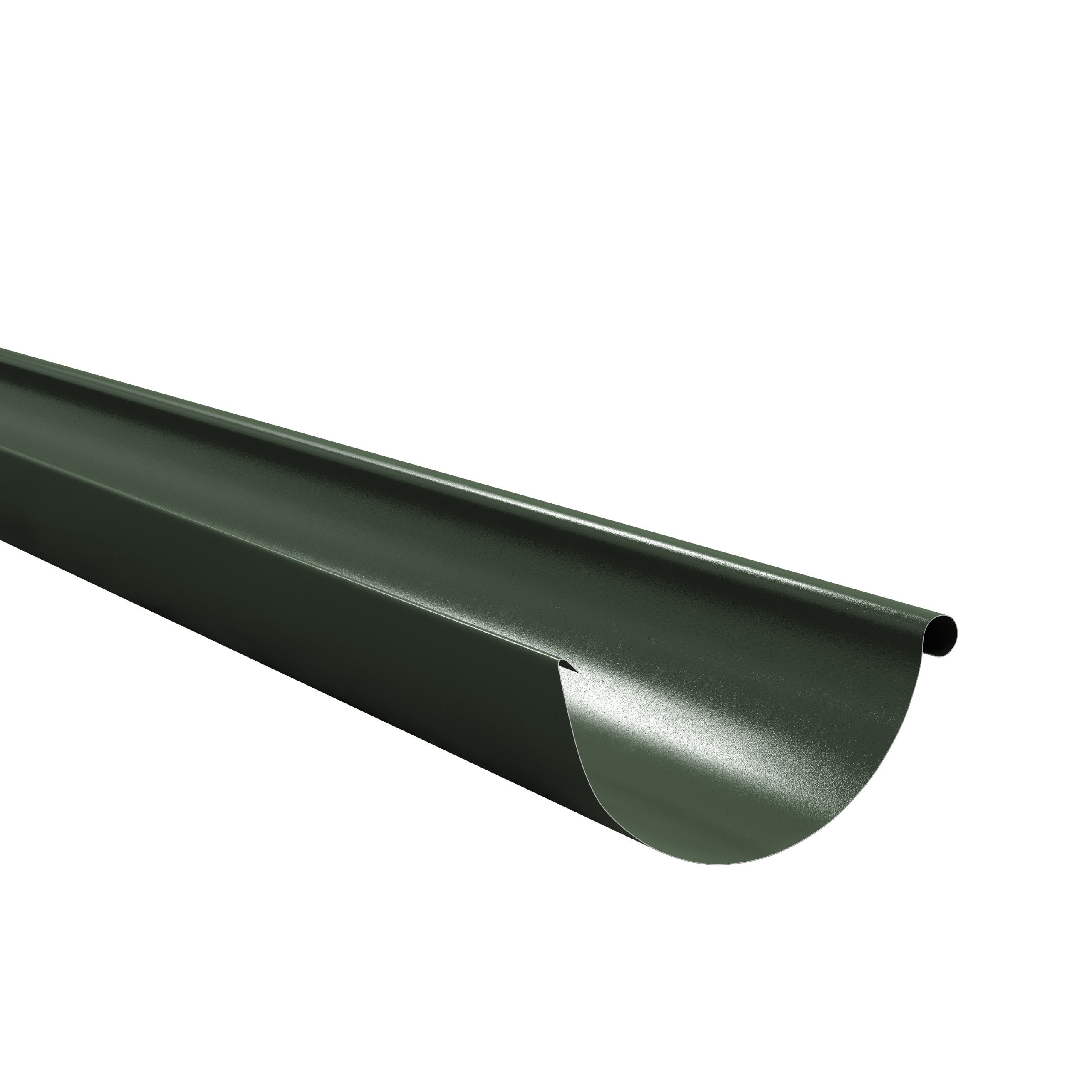 Latakas BILKA, ilgis 3 m, skersmuo 125 mm, žalia spalva, RAL6020 