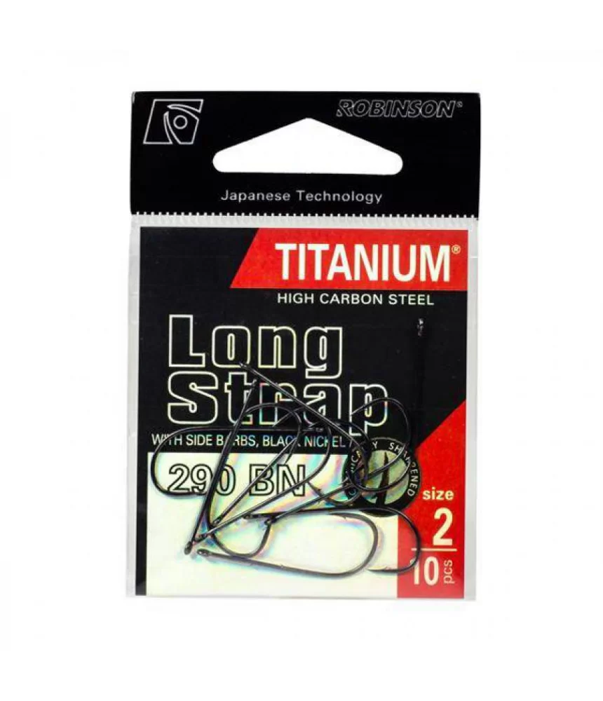 Kabliukai ROBINSON Titanium Long Strap 290BN, 6 dydis