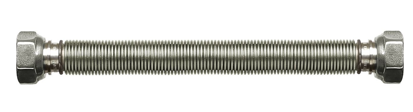 Santechninis vamzdelis EMIFLEX, nerūdijančio plieno, d1/2'', 7,5-13 cm, vidus/vidus